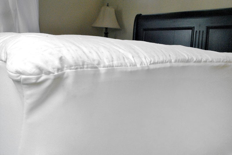 DII Plush Cotton Bed Covering Mattress Pad, Queen, White - Image 4